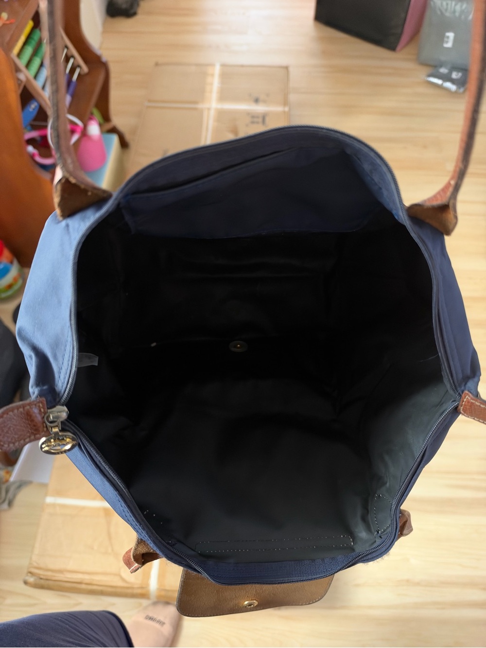 Longchamp Le Pliage Original L Tote Bag - Picture 7 of 9